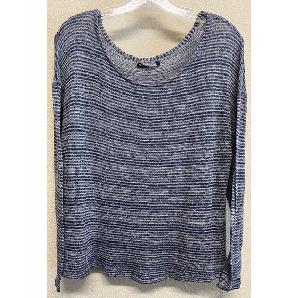 Brandy Melville Sweaters - Brandy Melville Blue Stripe Wool Blend Long Sleeve Sweater Womens One Size